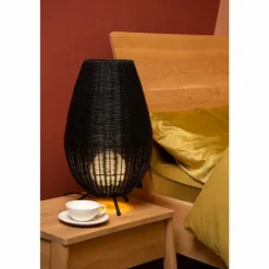 Luminaires Lucide Lampe de table Lucide COLIN Noir, 1 lumière