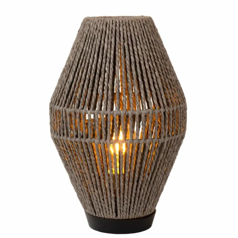 Style Boho-Chic-Luminaires Lucide Lampe de table Lucide CORDULLE Noir, 1 lumière