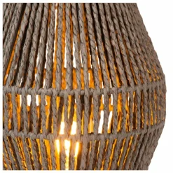 Style Boho-Chic-Luminaires Lucide Lampe de table Lucide CORDULLE Noir, 1 lumière