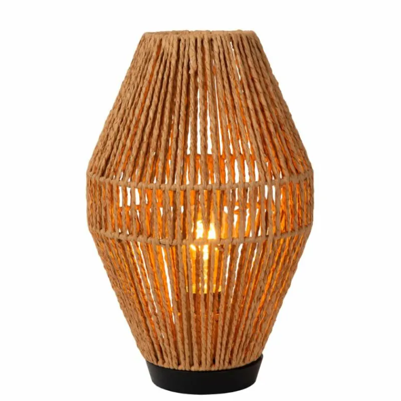 Style Boho-Chic-Luminaires Lucide Lampe de table Lucide CORDULLE Noir, 1 lumière