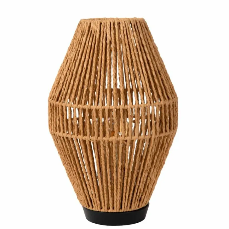 Style Boho-Chic-Luminaires Lucide Lampe de table Lucide CORDULLE Noir, 1 lumière