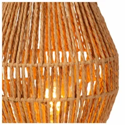 Style Boho-Chic-Luminaires Lucide Lampe de table Lucide CORDULLE Noir, 1 lumière