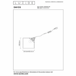 Luminaires Lucide Lampe de table Lucide DAVOS Noir, 1 lumière