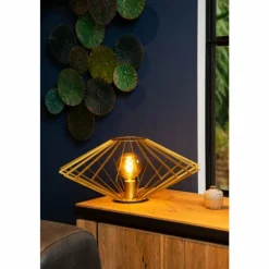 Luminaires Lucide Lampe de table Lucide DIAMOND Laiton, 1 lumière* Lampes À Poser