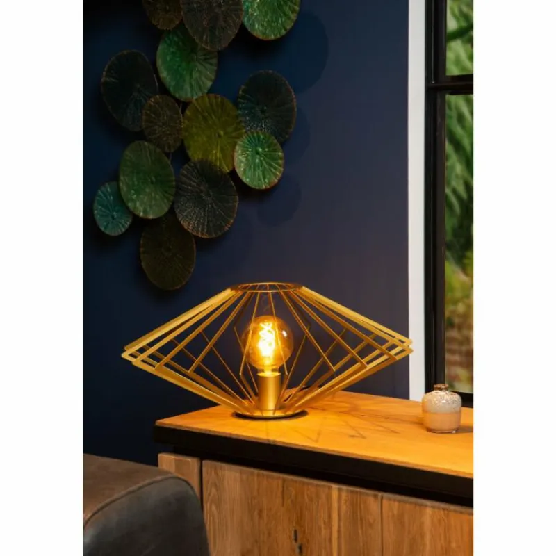 Luminaires Lucide Lampe de table Lucide DIAMOND Laiton, 1 lumière* Lampes À Poser