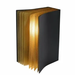 Lampes Dorées-Luminaires Lucide Lampe de table Lucide EXTRAVAGANZA LIVRET Or, Noir, 1 lumière