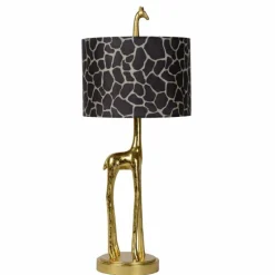 Lampes En Tissu-Luminaires Lucide Lampe de table Lucide EXTRAVAGANZA MISS Or, Laiton, 1 lumière