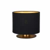Lampes En Tissu-Luminaires Lucide Lampe de table Lucide FUDRAL Or, Laiton, 1 lumière