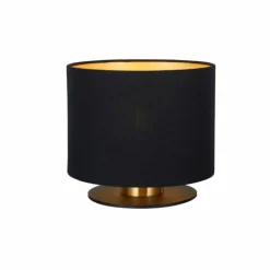 Lampes En Tissu-Luminaires Lucide Lampe de table Lucide FUDRAL Or, Laiton, 1 lumière