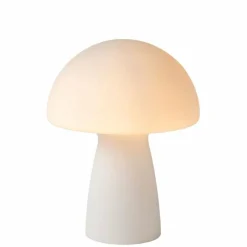 Luminaires Lucide Lampe de table Lucide FUNGO Blanc, 1 lumière