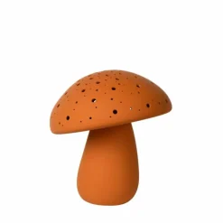 Luminaires Rustiques-Luminaires Lucide Lampe de table Lucide FUNGO Orange, 1 lumière