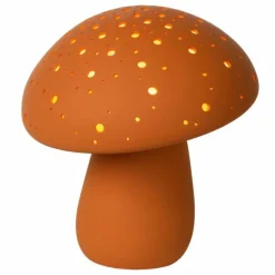 Luminaires Rustiques-Luminaires Lucide Lampe de table Lucide FUNGO Orange, 1 lumière