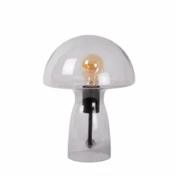 Suspension Verre Fumé-Luminaires Lucide Lampe de table Lucide FUNGO Noir, 1 lumière