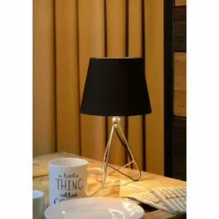 Lampes En Tissu-Luminaires Lucide Lampe de table Lucide GITTA Chrome, 1 lumière