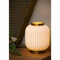 Lampes Dorées-Luminaires Lucide Lampe de table Lucide GOSSE Or, Blanc, 1 lumière