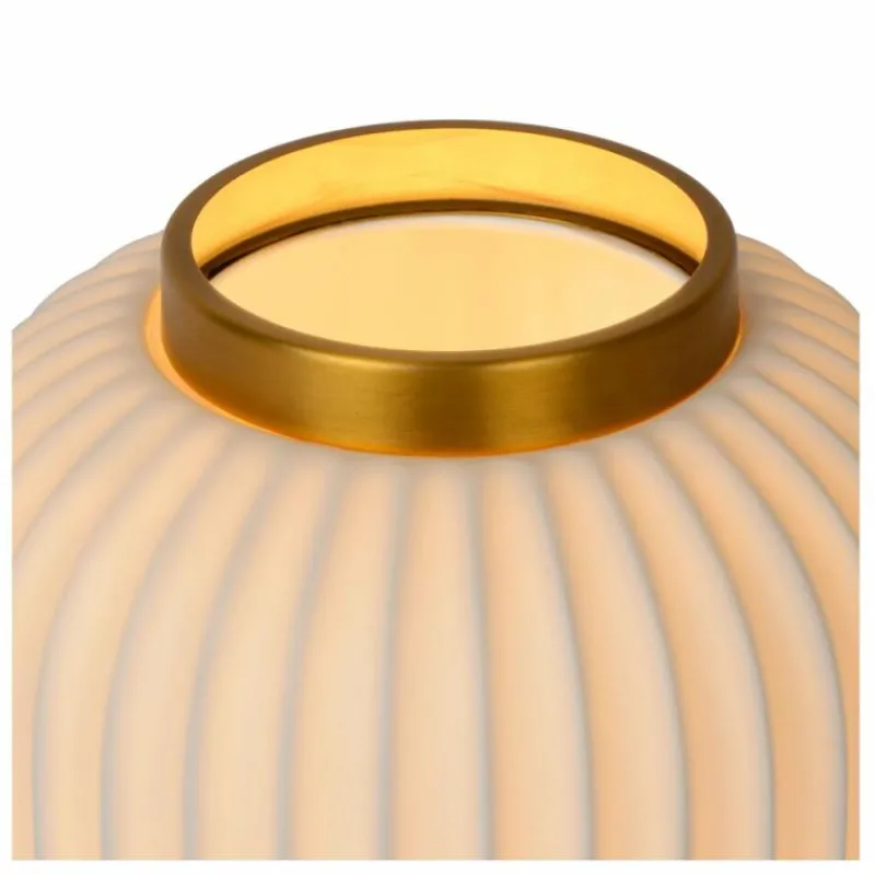 Lampes Dorées-Luminaires Lucide Lampe de table Lucide GOSSE Or, Blanc, 1 lumière