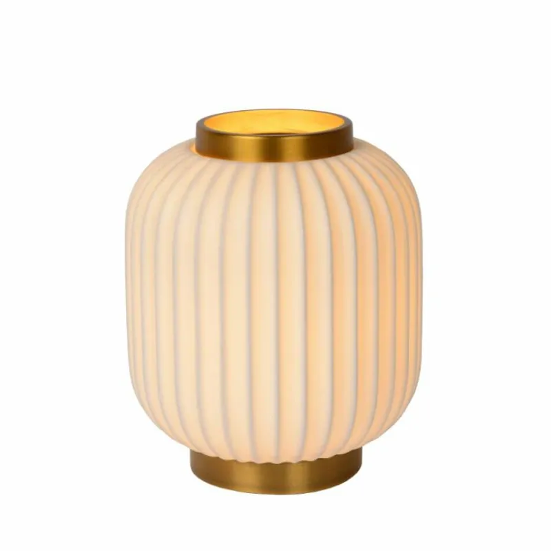 Lampes Dorées-Luminaires Lucide Lampe de table Lucide GOSSE Or, Blanc, 1 lumière
