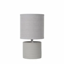 Lampes En Tissu-Luminaires Lucide Lampe de table Lucide GREASBY Gris, 1 lumière