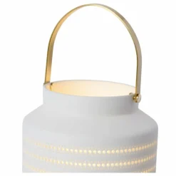 Luminaires Lucide Lampe de table Lucide JAMILA Blanc, 1 lumière* Lampes À Poser