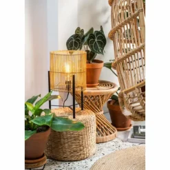 Luminaires Scandinaves-Luminaires Lucide Lampe de table Lucide JANTINE Noir, 1 lumière