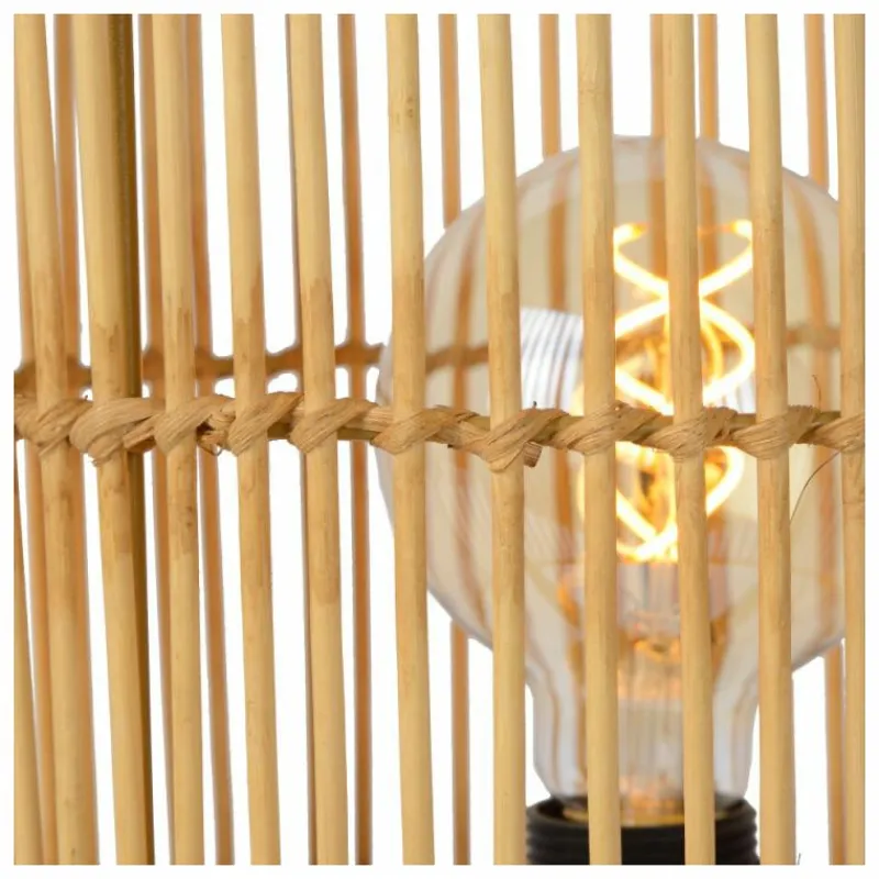 Luminaires Scandinaves-Luminaires Lucide Lampe de table Lucide JANTINE Noir, 1 lumière