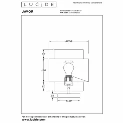 Lampes En Tissu-Luminaires Lucide Lampe de table Lucide JAVOR Écru, 1 lumière
