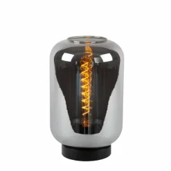 Suspension Verre Fumé-Luminaires Lucide Lampe de table Lucide JOANET Noir, 1 lumière