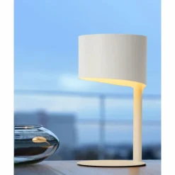 Luminaires Scandinaves-Luminaires Lucide Lampe de table Lucide KNULLE Blanc, 1 lumière