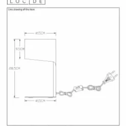 Luminaires Scandinaves-Luminaires Lucide Lampe de table Lucide KNULLE Blanc, 1 lumière