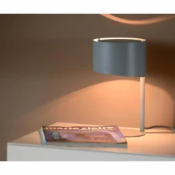 Luminaires Scandinaves-Luminaires Lucide Lampe de table Lucide KNULLE Anthracite, 1 lumière