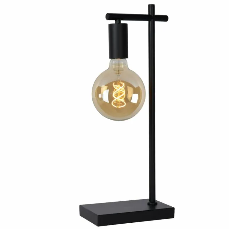 Lampes Vintages & Rétros-Luminaires Lucide Lampe de table Lucide LEANNE Noir, 1 lumière