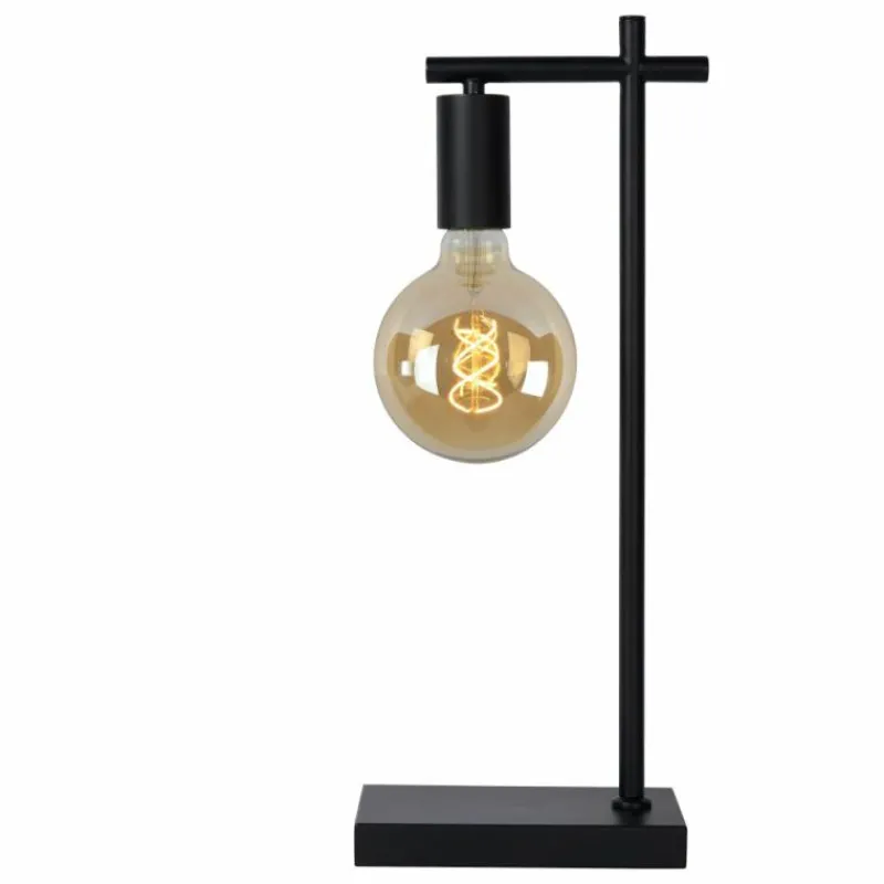 Lampes Vintages & Rétros-Luminaires Lucide Lampe de table Lucide LEANNE Noir, 1 lumière