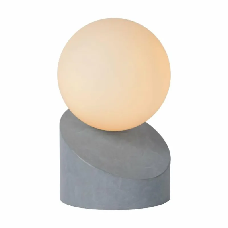 Luminaires Lucide Lampe de table Lucide LEN Gris, 1 lumière