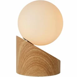 Luminaires Rustiques-Luminaires Lucide Lampe de table Lucide LEN Bois foncé, 1 lumière