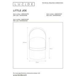 Luminaires Lucide Lampe de table Lucide LITTLEJOE LED Vert, Blanc, 1 lumière