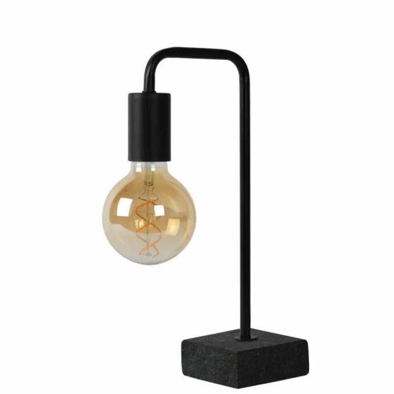Lampes Vintages & Rétros-Luminaires Lucide Lampe de table Lucide LORIN Noir, 1 lumière