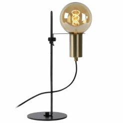 Luminaires Lucide Lampe de table Lucide MALCOLM Noir, 1 lumière* Lampes À Poser