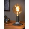 Lampes Vintages & Rétros-Luminaires Lucide Lampe de table Lucide MARIT Noir, 1 lumière