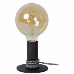 Lampes Vintages & Rétros-Luminaires Lucide Lampe de table Lucide MARIT Noir, 1 lumière