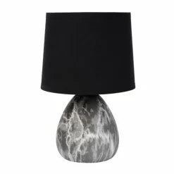 Lampes En Tissu-Luminaires Lucide Lampe de table Lucide MARMO Aspect marbre, 1 lumière