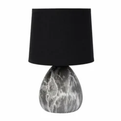 Lampes En Tissu-Luminaires Lucide Lampe de table Lucide MARMO Aspect marbre, 1 lumière