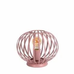 Luminaires Lucide Lampe de table Lucide MERLINA Rose, 1 lumière* Lampes À Poser