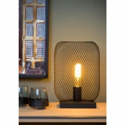 Luminaires Lucide Lampe de table Lucide MESH Noir, 1 lumière* Lampes À Poser