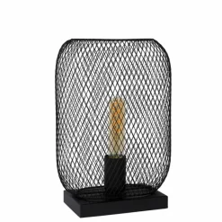 Luminaires Lucide Lampe de table Lucide MESH Noir, 1 lumière* Lampes À Poser