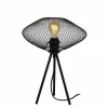 Luminaires Rustiques-Luminaires Lucide Lampe de table Lucide MESH Noir, 1 lumière