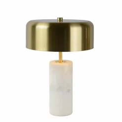 Luminaires Scandinaves-Luminaires Lucide Lampe de table Lucide MIRASOL Blanc, 3 lumières