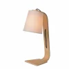 Lampes En Tissu-Luminaires Lucide Lampe de table Lucide NORDIC Blanc, 1 lumière