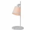 Lampes En Tissu-Luminaires Lucide Lampe de table Lucide PIPPA Blanc, 1 lumière