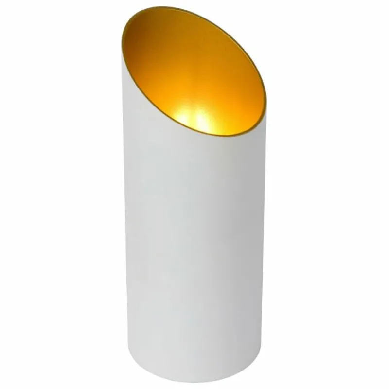 Lampes Dorées-Luminaires Lucide Lampe de table Lucide QUIRIJN Blanc, 1 lumière