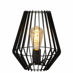 Luminaires Scandinaves-Luminaires Lucide Lampe de table Lucide REDA Noir, 1 lumière